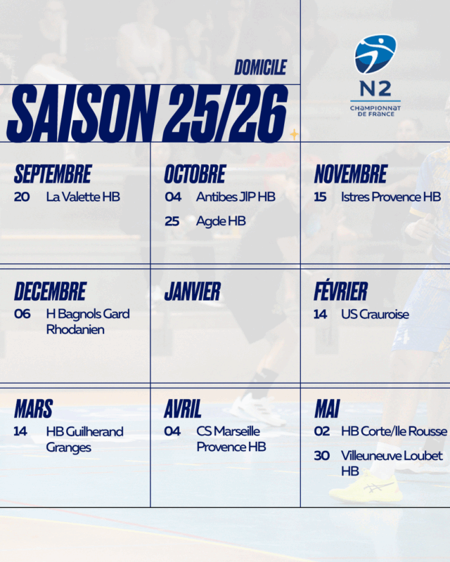 calendrier N2M calendrier N2M