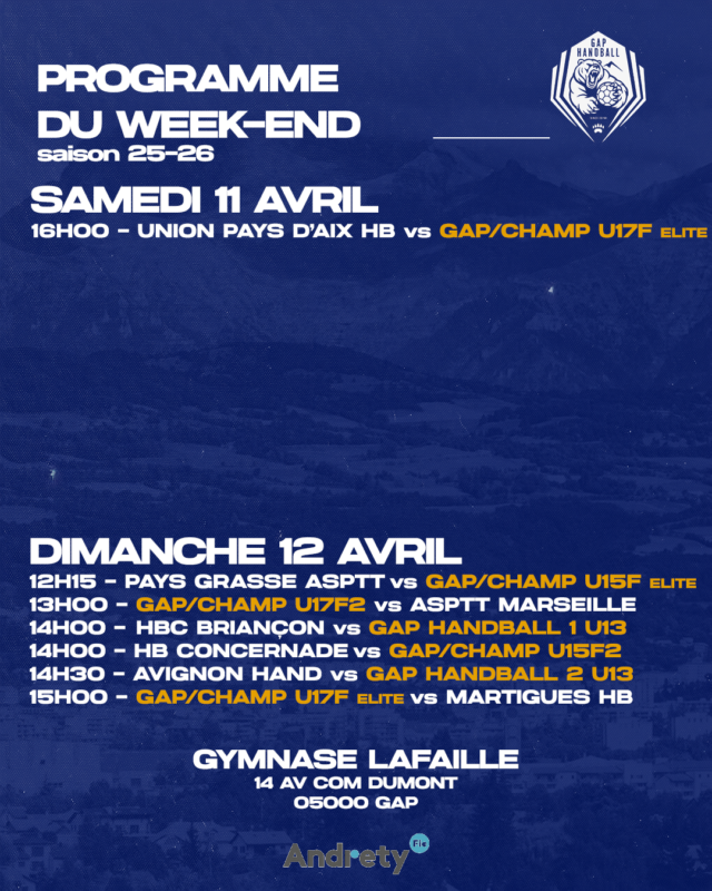 Programme du we 2 Programme du we 2