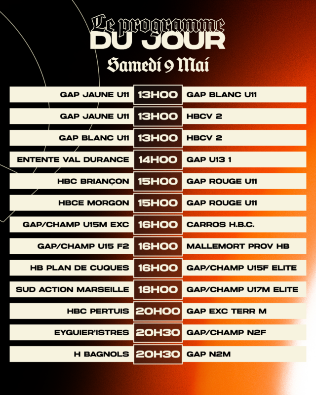 PROG - SAMEDI